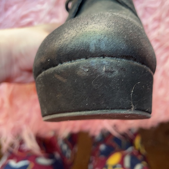 Mossimo Supply Co. Black Platform Ankle Booties - Picture 4 of 13